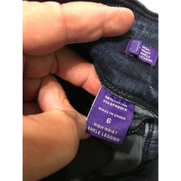 Jennifer Hudson JH  size 6 Soho jeans New York & Co. high waist ankle leggings - Picture 5 of 7